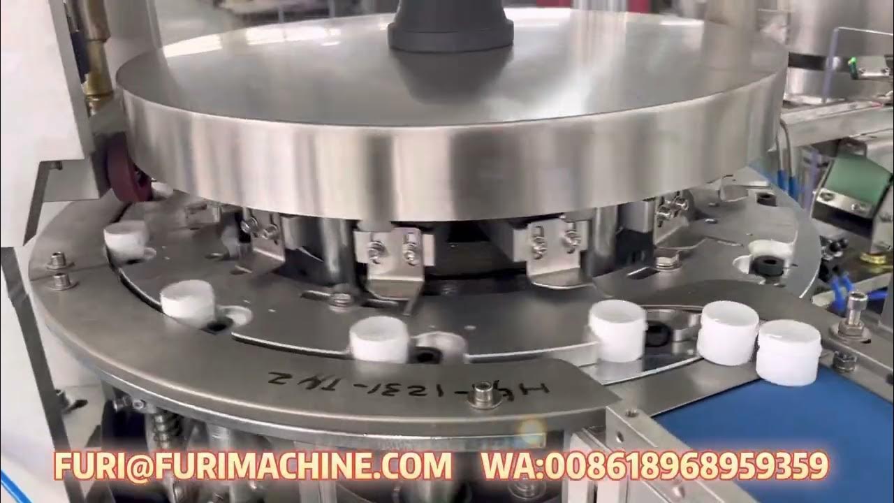 Flip top cap fliptop cap lid closure tapa folding closing machine
