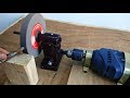 Make A Bench Grinder Using Drill || Drill Hack Make A Bench Grinder Using Drill || Drill Hack