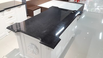 Tủ bếp gỗ MDF tân cổ điển. Có bàn đảo cực kỳ đẹp và ấn tượng | Nội thất Hpro