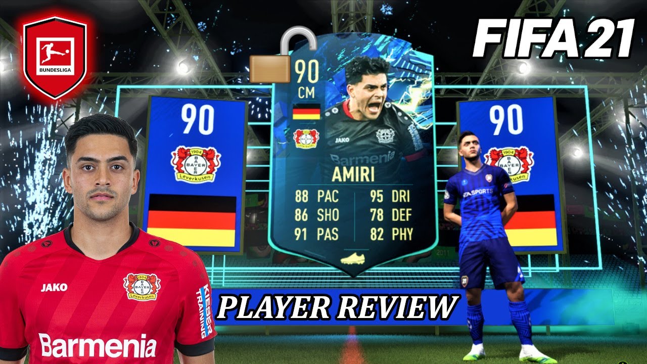 90 TOTS MOMENTS NADIEM AMIRI PLAYER REVIEW - FIFA 21