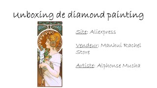 Unboxing de diamond painting (Manhui Rachel Store - Aliexpress)