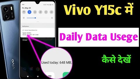 Vivo y15c daily data use Kaise dekhen / how to enable daily data used in Vivo y15c / vivo y15c