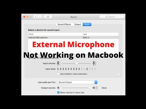 mic on macbook pro not working