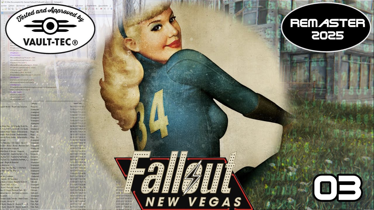 Fallout New Vegas Remastered 2025 3A Moteur et Patchs