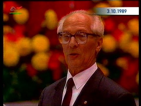 Erich Honecker 40 Jahre DDR 1989 - YouTube