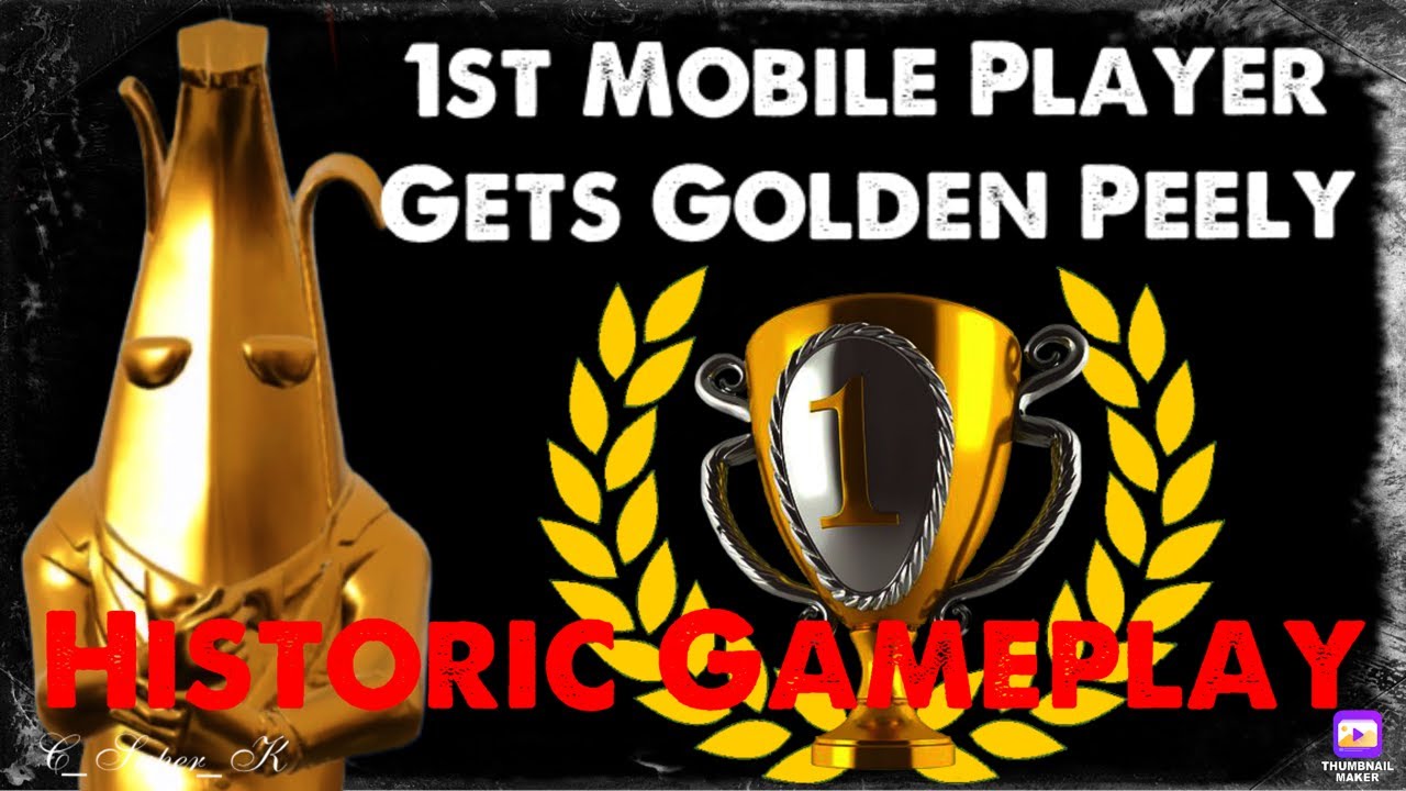 First Mobile Fortnite Player Achieves Fully Golden Peely (Full Historic Gameplay)