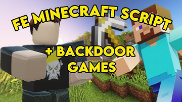 FE Minecraft Steve Script + backdoor games #video #exploit  #roblox #viral #robloxexploiting #fypシ 