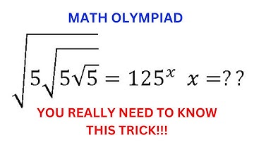 A Very Nice Math Olympiad Question | How to solve Exponential equation| Algebra