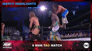 Wild 6-Man AEW Tag Match Between The Elite and Jurassic Express