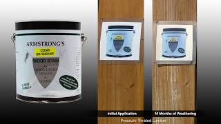 Armstrong's Semi Transparent Oil, Deck Stain Comparison Weathering Test: Resimi