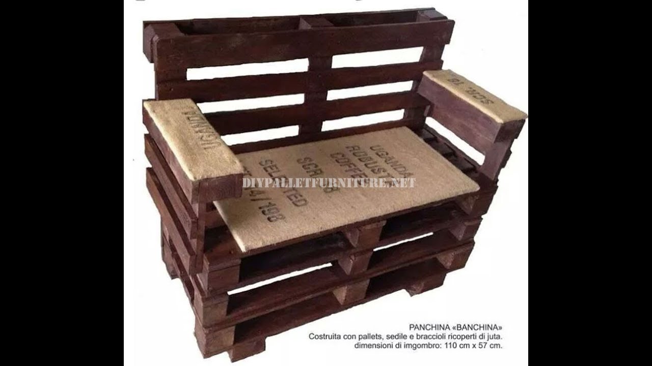Come fare una panchina con pallet youtube Quanto costa un pallet di legno