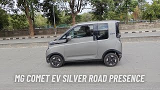 MG Comet EV Road Presence | Aurora Silver Colour | Cute Car in India |  Staytune for Trends