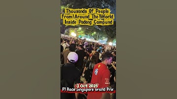 Formule 1 Grand Prix van Singapore, eerste avond 3 oktober 2025, vrijdag Enorme menigte in Padang...