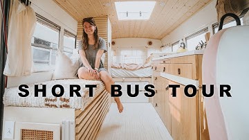 4 Window Short Bus Tour - Skoolie Conversion