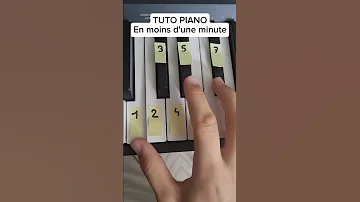 La Foule Édith Piaf Tuto FACILE Piano Music Foryou Fyp Viral Shorts Tutorial Minitutorial 