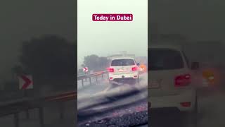 Huge rain and storm in Dubai