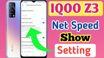 How to show net speed IQOO Z3/IQOO Z3 me data speed kaise dekhe/network speed setting