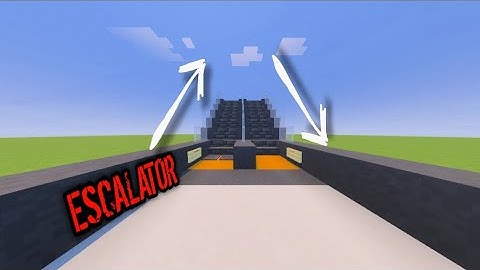 I Built A Working Escalator In MCPE... 😱