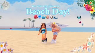 10 YEAR OLD has a BEACH DAY with her BESTIE