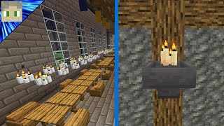 10 Candle Build HACKS/TRICKS In Minecraft 1.17 - Snapshot 20w45a