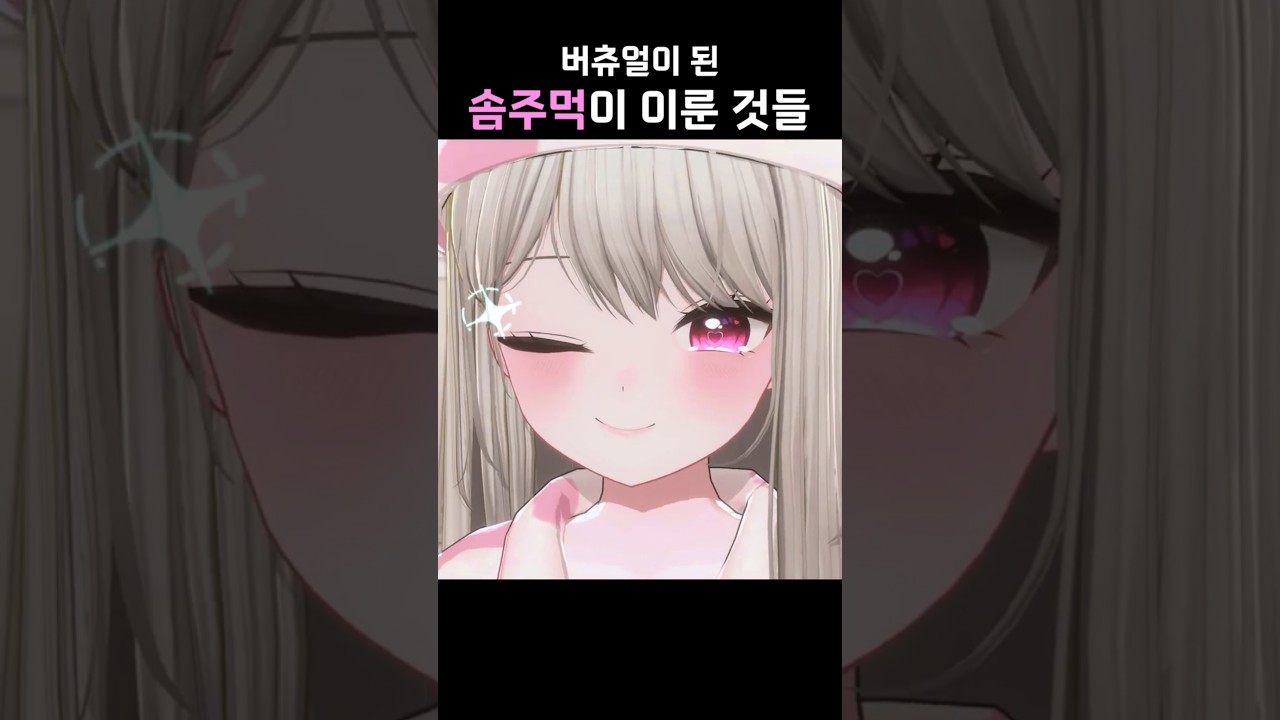 버츄얼이 된 솜주먹이 이룬 것들