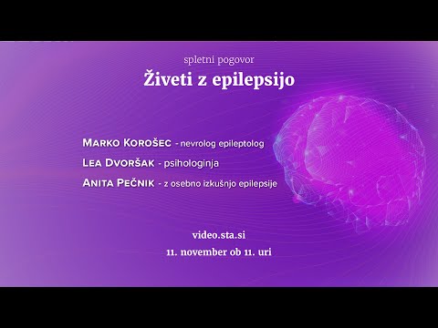 Spletni pogovor z naslovom Živeti z epilepsijo