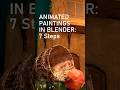 Make Animated Paintings in Blender in Just 7 Steps! #b3d #brushstrokes