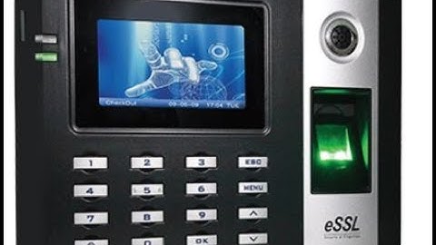 wifi attendance machine of essl - model - e9c demo