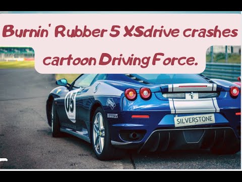 Burnin' Rubber 5 XS.beamng drive crashes cartoon Driving Force.Мультики მანქანების დალეწვა