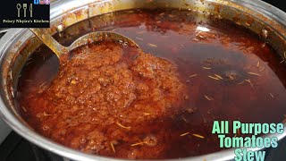 How to make one big pot all purpose tomatoes stew/tomatoes gravy/sauce. Ghana tomatoes stew.🇬🇭 🇬🇭 🇬🇭