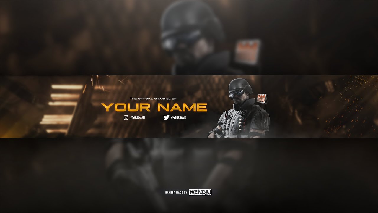 [FREE] Castle - Rainbow Six Siege YouTube Banner TEMPLATE! (.PSD) #R6S ...