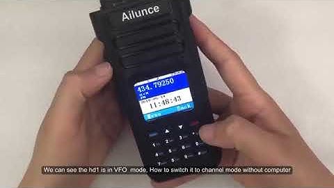 FPP Ailunce HD1 How to switch channel mode and VFO mode