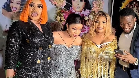 Bobrisky Now Has Bo*bs As He Snap With Laide Bakare,Eniola Badmus, Mustapha At Owabe