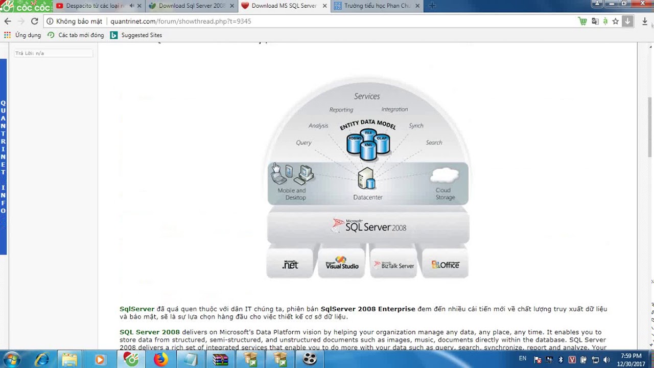 Hướng dẫn cài đặt sql server 2008 full - YouTube