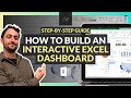 How to build an interactive excel dashboard stepbystep tutorial