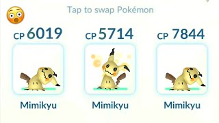 😳🫡 High CP Triple Mimikyu's v/s Team Go Rocket in Pokemon Go 