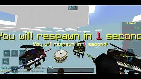 Video proof of a hacker blatantly hacking on nethergames bedwars