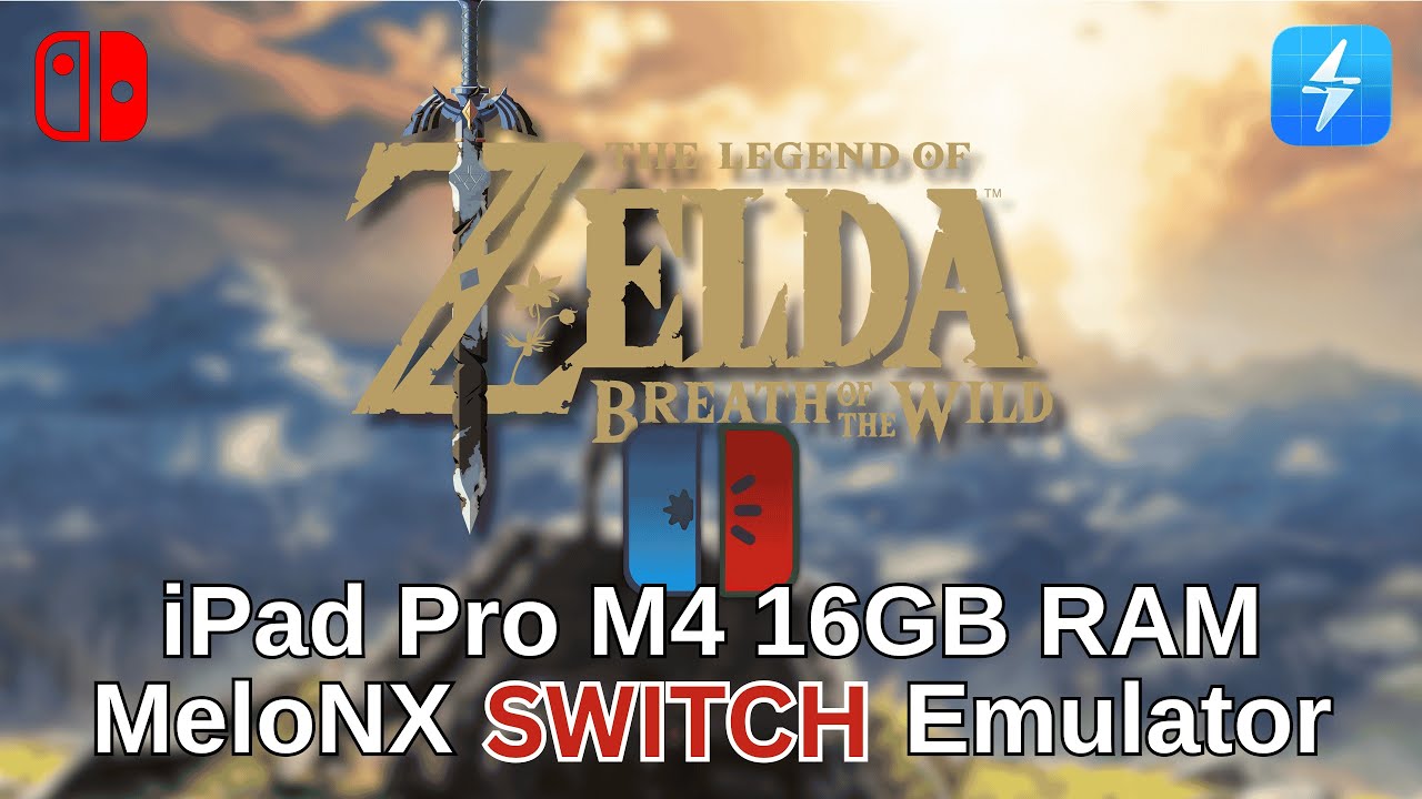 Legend of Zelda: Breath of the Wild - iPad Pro M4, iOS Switch