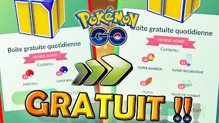 AMÉLIORER SA BOÎTE GRATUITE DANS POKEMON GO !! DES OBJETS DE FOLIE EN CADEAU !!! screenshot 1