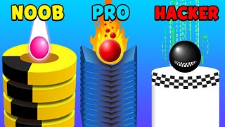 NOOB vs PRO vs HACKER - Stack Ball screenshot 1