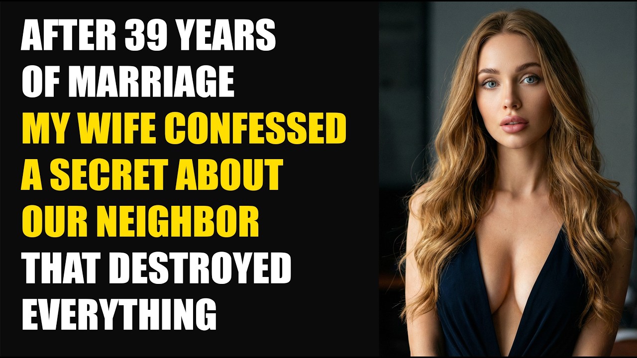 After 39 Years of Marriage, My Wife Confessed a Secret About Our Neighbor That Destroyed Everything