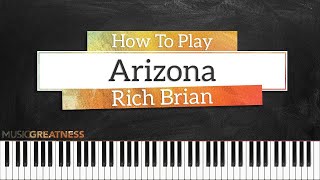 How To Play Arizona By Rich Brian feat AUGUST 08 On Piano - Piano Tutorial (Free Tutorial)