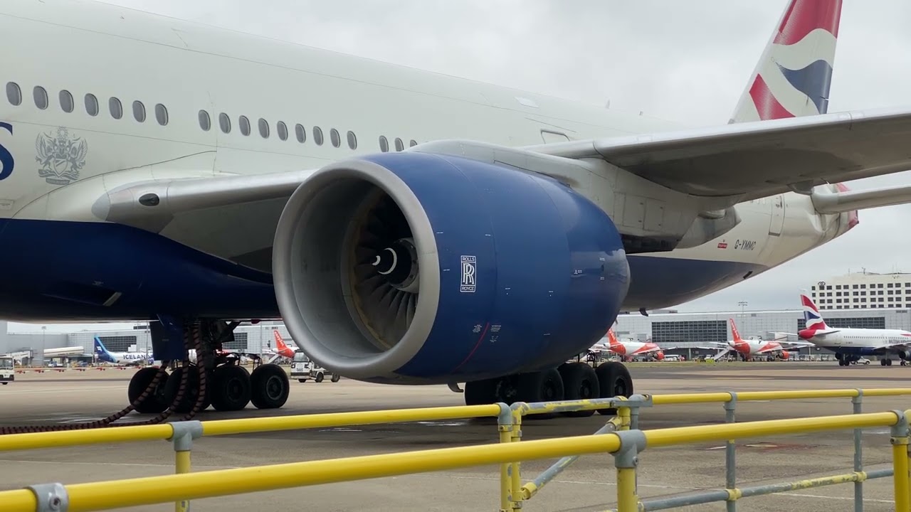 Rolls Royce Trent 800 Air-starter start up