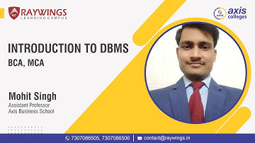 Introduction to DBMS | By Mohit Singh