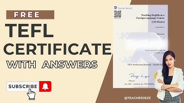 TEFL ANSWER KEY | TEACHER RECORD | MODULE 13