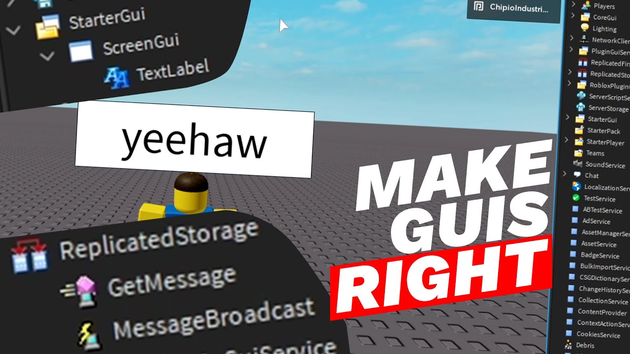 4] Roblox UI Library Tutorial – Scripting Start 