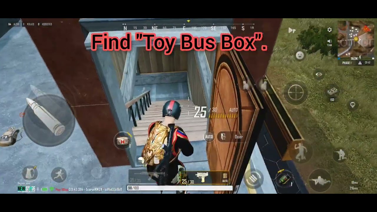 PUBG : NEW STATE ( VOL 14 - Week 4 Missions) Find Toy Bus Boxes with 2 Locations