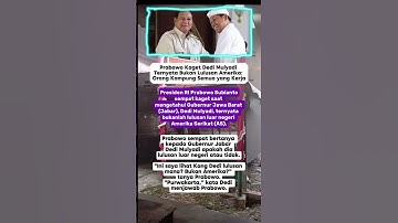 Prabowo Kaget! Dedi Mulyadi Ternyata Lulusan Purwakarta, Bukan Amerika#viralvideo#short#jawabarat
