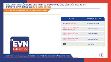Phần 7: Các lỗi thường gặp và cách xử lý đối với c ông tơ điện tử Hữu Hồng DDS26D 1 pha 3 biểu giá