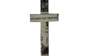 Dollar Origami Cross (Slow Tutorial) - How to make a Dollar Origami Cross